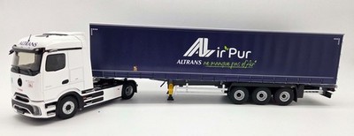 ELIGOR, MERCEDES-BENZ E Actros 4x2 mit ALTRANS AIR'PUR 3-Achs-Planenauflieger...
