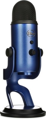 Blue Microphones Yeti Multi-pattern USB -Condenser Microphone - Midnight Blue