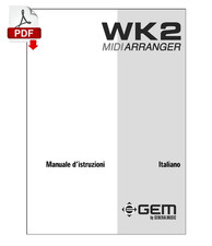 GEM WK2 Midi Expander - Manuale Istruzioni e Uso in ITALIANO Manuale utente PDF