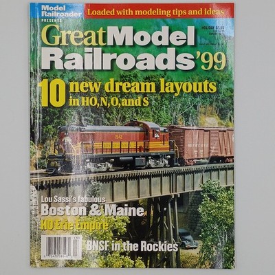 Model Railroader Great Model Railroads '99 Magazine HO N O S Scale Layouts