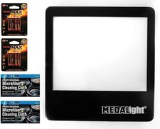 Medalight LP-100N Ultrathin LED Light Panel Slide Viewer with Batteries  Cloths