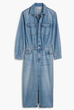NWT Madewell Denim Midi Shirt Dress - Size: 0