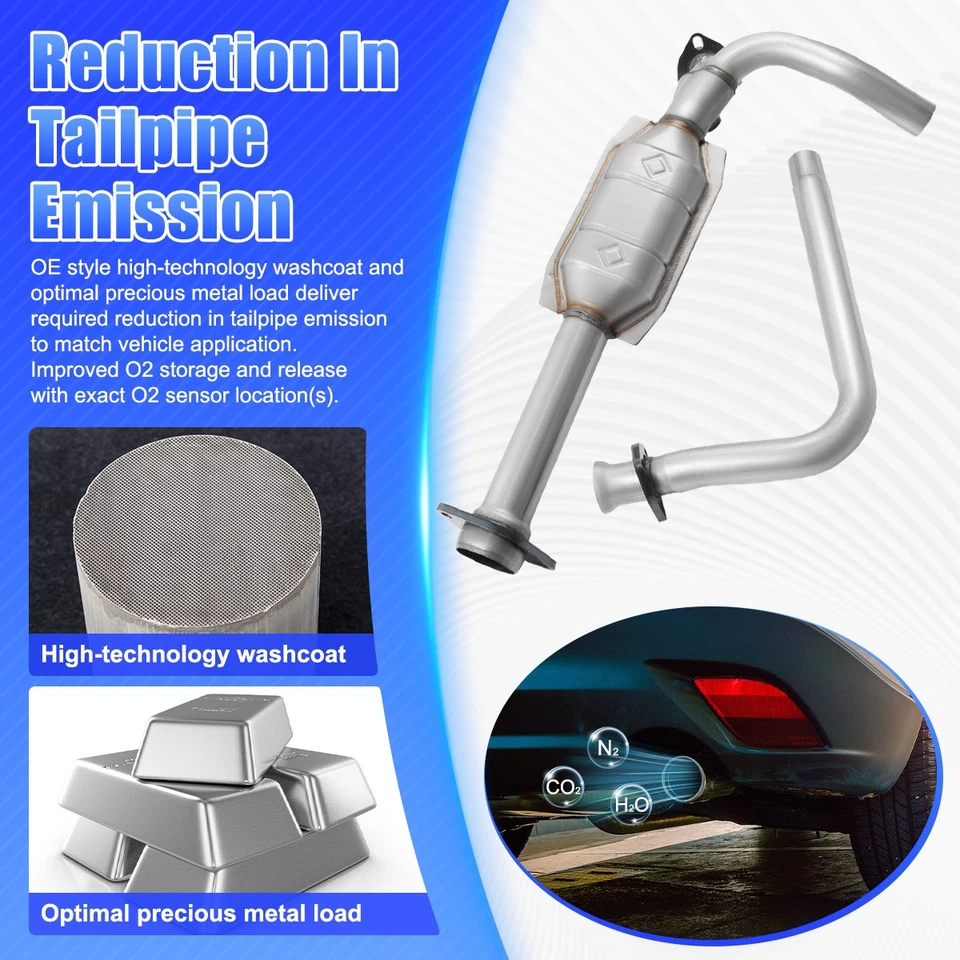 Catalytic Converter For 1994-1995 Chevrolet GMC C1500 C2500 K1500 K2500 Suburban Foto 4 de 4