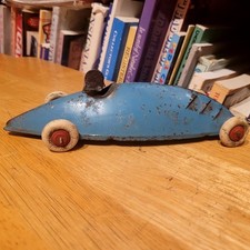 NICE SELDOM SEEN 1930'S  TIN STREAMLINED MYSTERY CAR