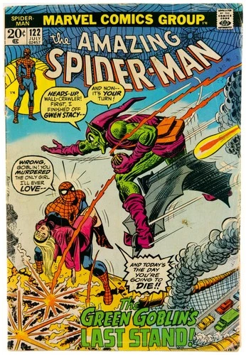 Amazing Spider-Man #122 1973 GD Comic Death Green Goblin Cover Detached