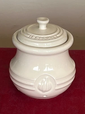 Magnifique Pot à Ail en Céramique Le Creuset / No poele cocotte déco cuisine !! - Photo 1/4