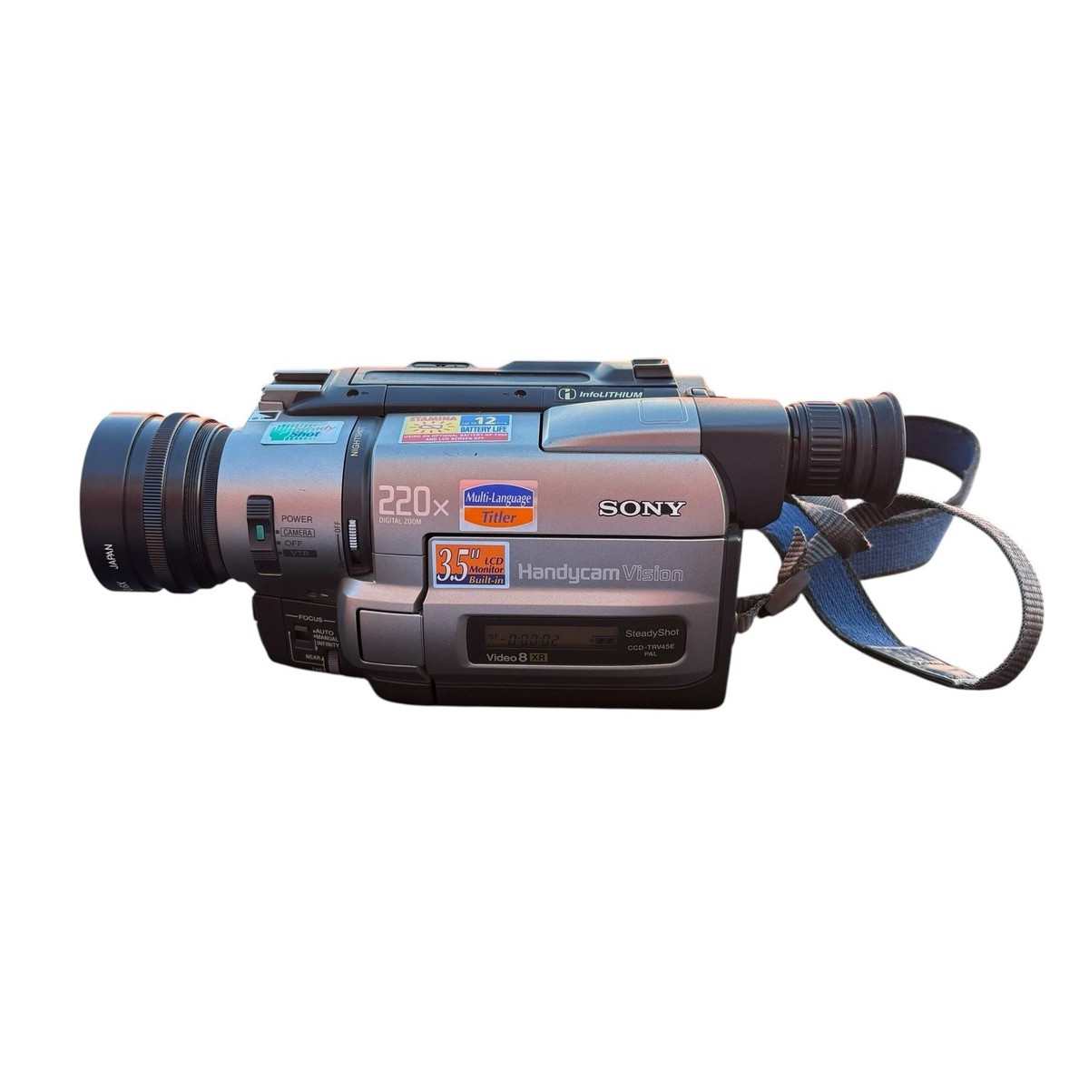 SONY Video8 HANDYCAM CCD-TRV45 ⑧ Looking At A Sony TRV45 In 2021! - YouTube
