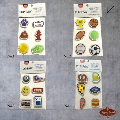 4 PKGS Top-Paw Mix & Match Stick on Patches Stickers for Dog Harness Pour Chiens