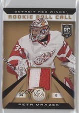 2013 Totally Certified Rookie Roll Call Gold 19/25 Petr Mrazek #RR-PMR Patch 0c3