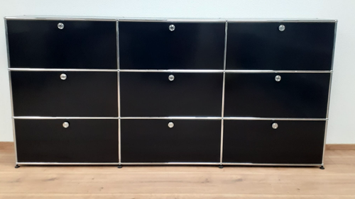 usm haller sideboard, hightboard, lowbord, weiß, schwarz, Gelb, Lichtgrau, - Bild 9 von 14
