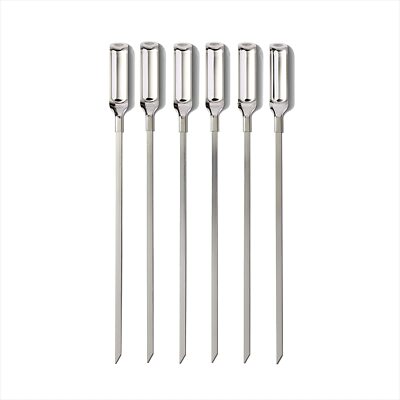 OXO Good Grips Grillspieße 6er Set zum optimalen Grillen aus Edelstahl Rostfrei