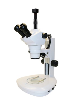 8X~50X Wide-field Stereo Zoom Simul-Focal Trinocular Microscope 5MP digital cam