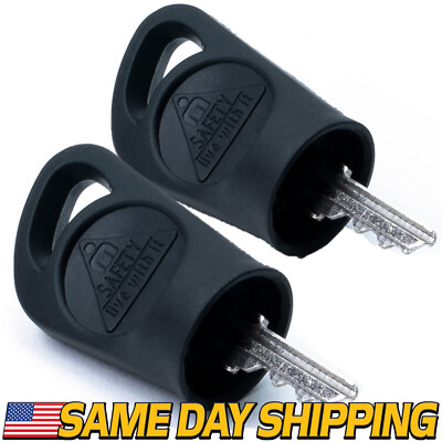(2 Pack) Starter Ignition Switch Key fits John Deere AUC12681 AM125504 TCA24616