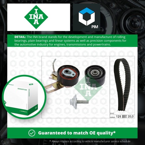 Timing Belt Kit fits VAUXHALL GRANDLAND X 1.5D 2018 on Set INA