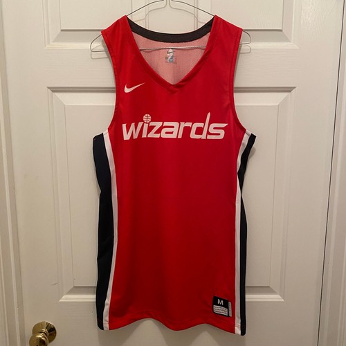 Washington Wizards Team Issued NBA Nike Red White Blue Practice Jersey Medium