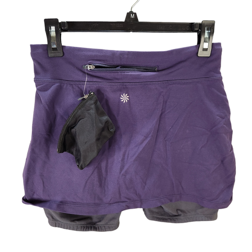 Pantalones Cortos Athleta Contender Story Pantalones Cortos Pequeños Púrpura Forrados Compresión Ropa Activa - Imagen 5 de 6