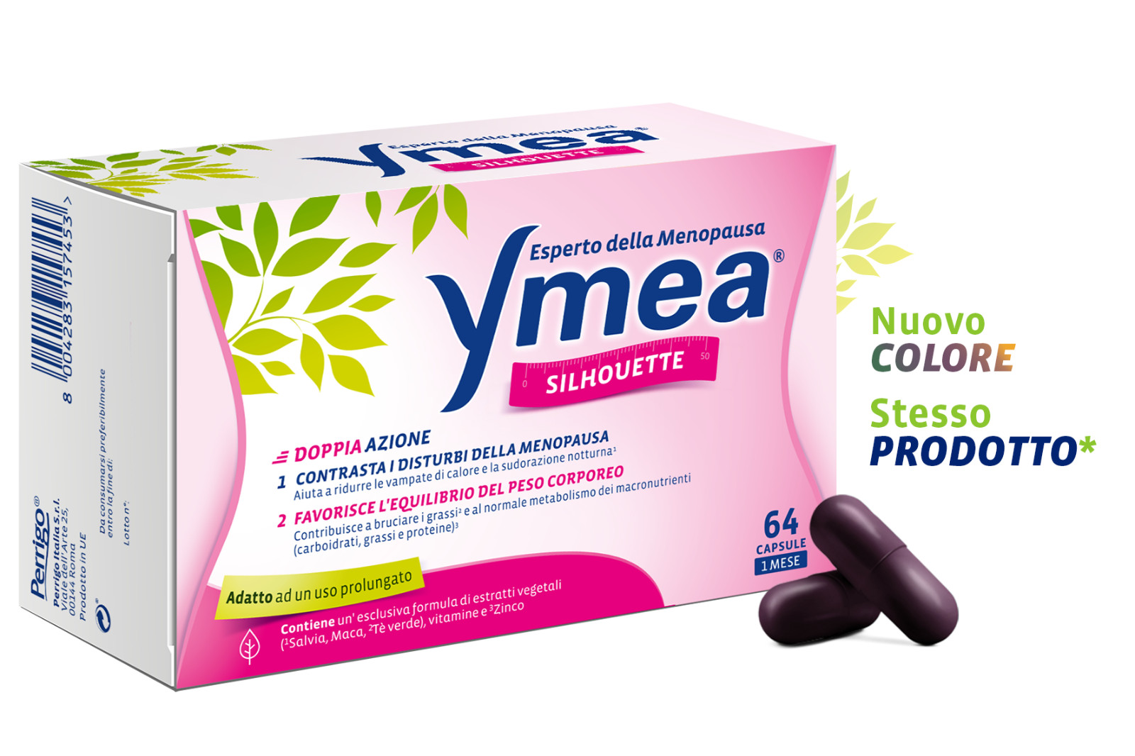 Integratore Ymea Silhouette 64 Capsule: Brucia Grassi e Stop Vampate