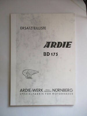Ardie BD 175 Spare Parts List Spare Parts Catalog Spare Parts