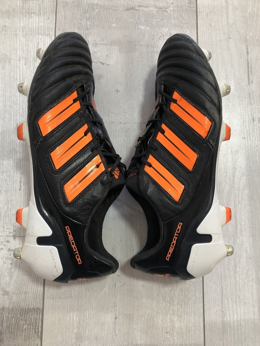 Adidas Predator Adipower SG Leather Black Orange Soccer Adidas Predator Adipower SG Leather Black Orange Soccer