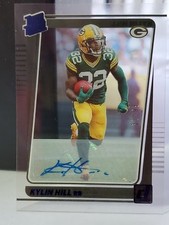 2021 Panini Clearly Donruss Rated Rookie Blue 37/99 Kylin Hill #98 Auto