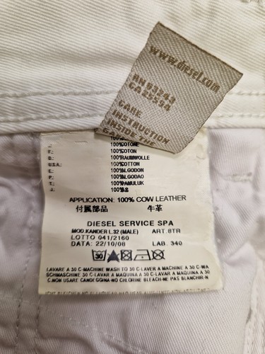 Vaqueros hombre DIESEL Kander Slim-Straight W30 L32 100% algodón m530 - Imagen 13 de 17