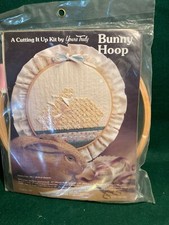 Vintage Yours Truly Hoop Embroidery Kit Romantic Bunny 1809 New Sealed-1984