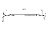 Bosch Handbremsseil L/R FüR C8 Ulysse Lancia Phedra Peugeot 807 2.0D 2.2D