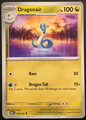 Dragonair Pokemon TCG Dragon Card 158/197 | eBay Dragonair Pokemon TCG Dragon Card 158/197 | eBay