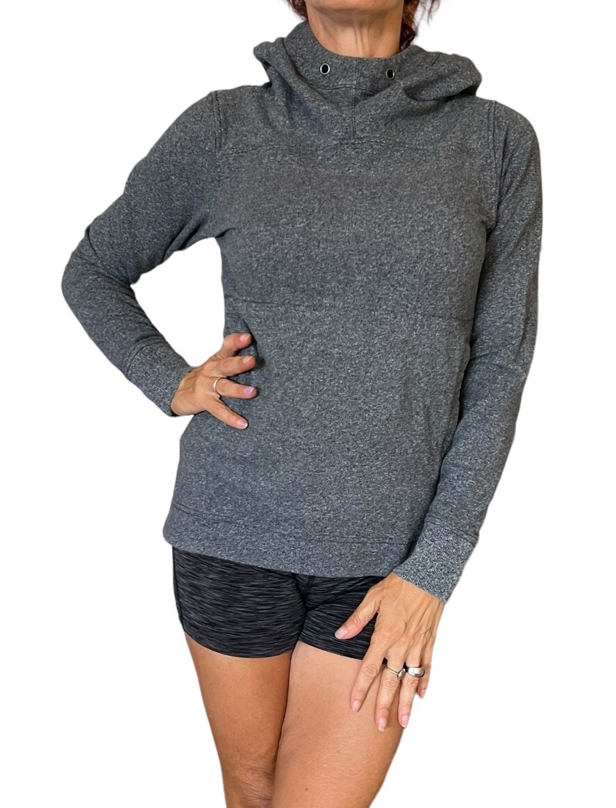 Lululemon Split Pullover Hooded Heathered Speckle… - image 7