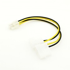 100x ATX 4 Pin EPS to 2 x 4Pin Molex Male Motherboard Power Supply Adapter Cable