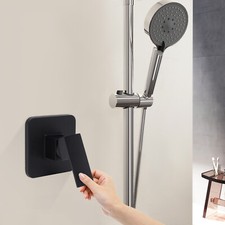 Shower Tap Control Valve Brass Handle Bathroom Hot/Cold Mixer Faucet Wall Mount