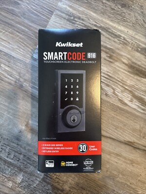 Kwikset 916CNT-ZW SmartCode Electronic Deadbolt