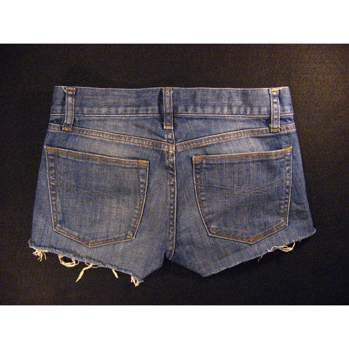 Vintage GAP 1969 Juniors CUTOFF JEAN SHORTS 25 MEASURED Daisy Duke