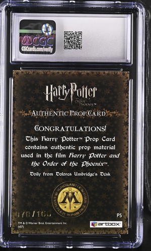 2007 Artbox Harry Potter OOTP Dolores Umbridge's Desk P5 CGC 7 - Picture 2 of 2