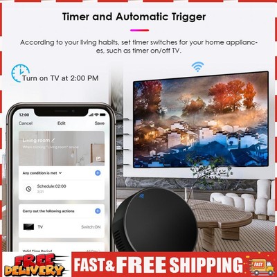 Tuya WiFi Wireless IR Remote Controller Voice Control for Living Room Bedroom SN