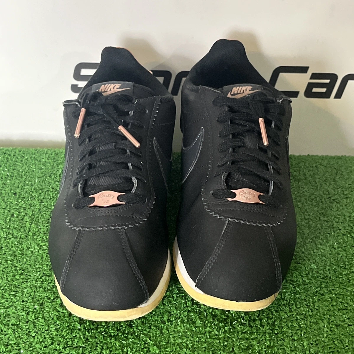 Women's nike classic cortez cheap leather black metallic red bronze