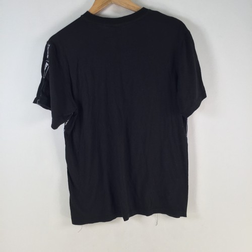 Stussy t shirt womens 10 black short sleeve cotton round neck 106978 - Picture 6 of 11