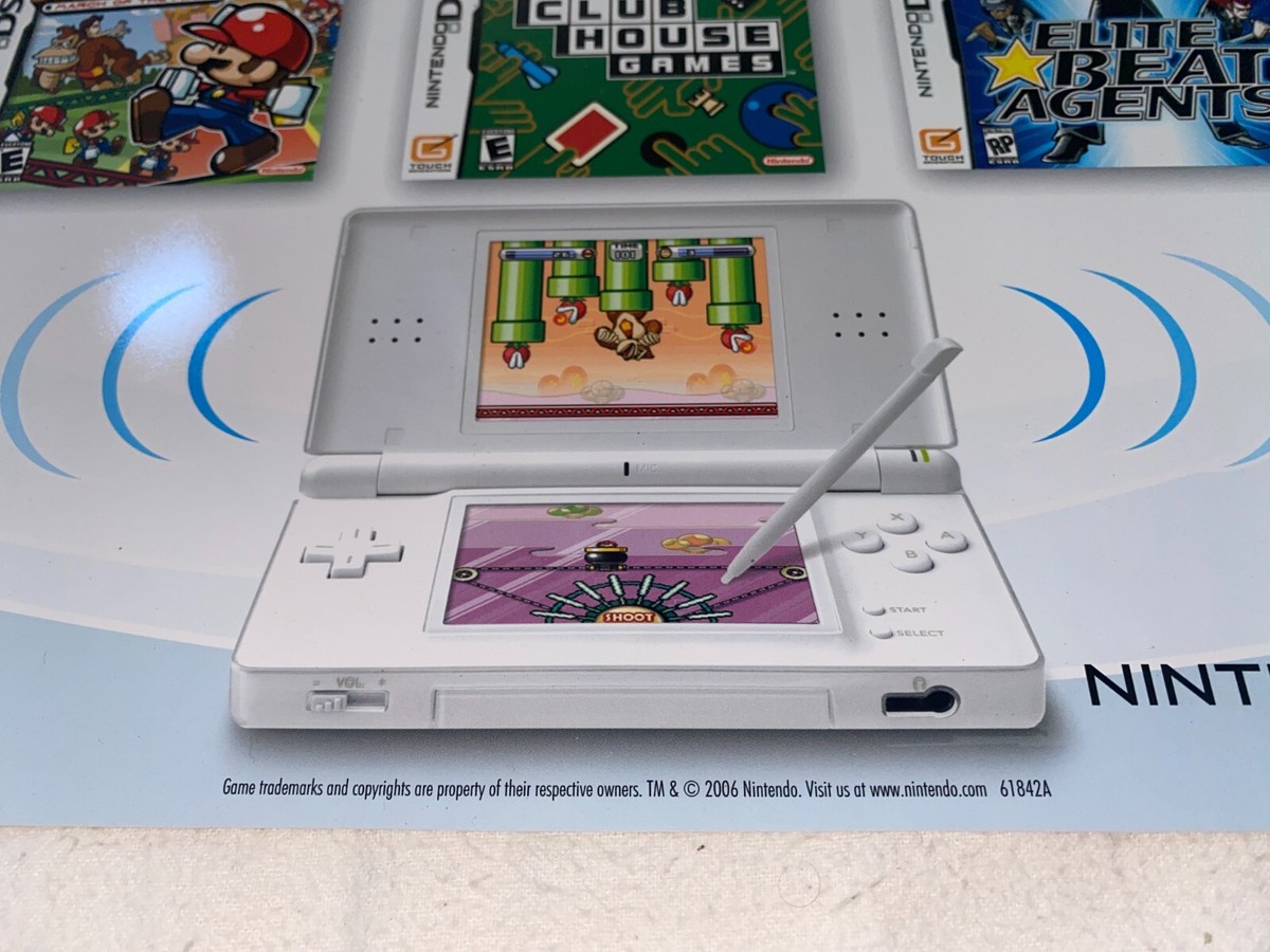 NINTENDO DS DOWNLOAD STATION #4 Store Display Promo Poster NINTENDO DS DOWNLOAD STATION #4 Store Display Promo Poster