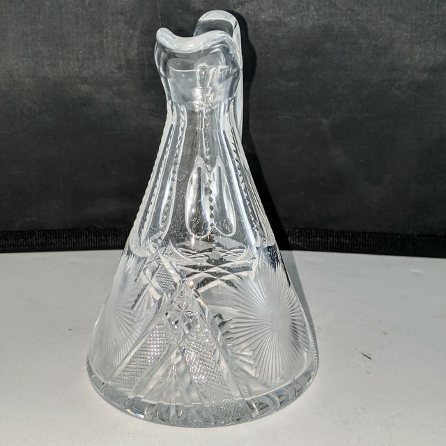 ABP AMERICAN BRILLIANT PERIOD cut glass oil vinegar decanter cruet