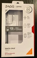 Zagg Gear4 Santa Cruz Case for Samsung Galaxy S22 Clear/Black D30 Impact Protect