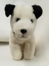 RCA Chipper Stuffed animal toy Plush Dog Puppy advertising black white