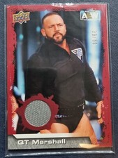 2022 QT Marshall RED Mat Relic /50 AEW Trading Card Upper Deck #87042