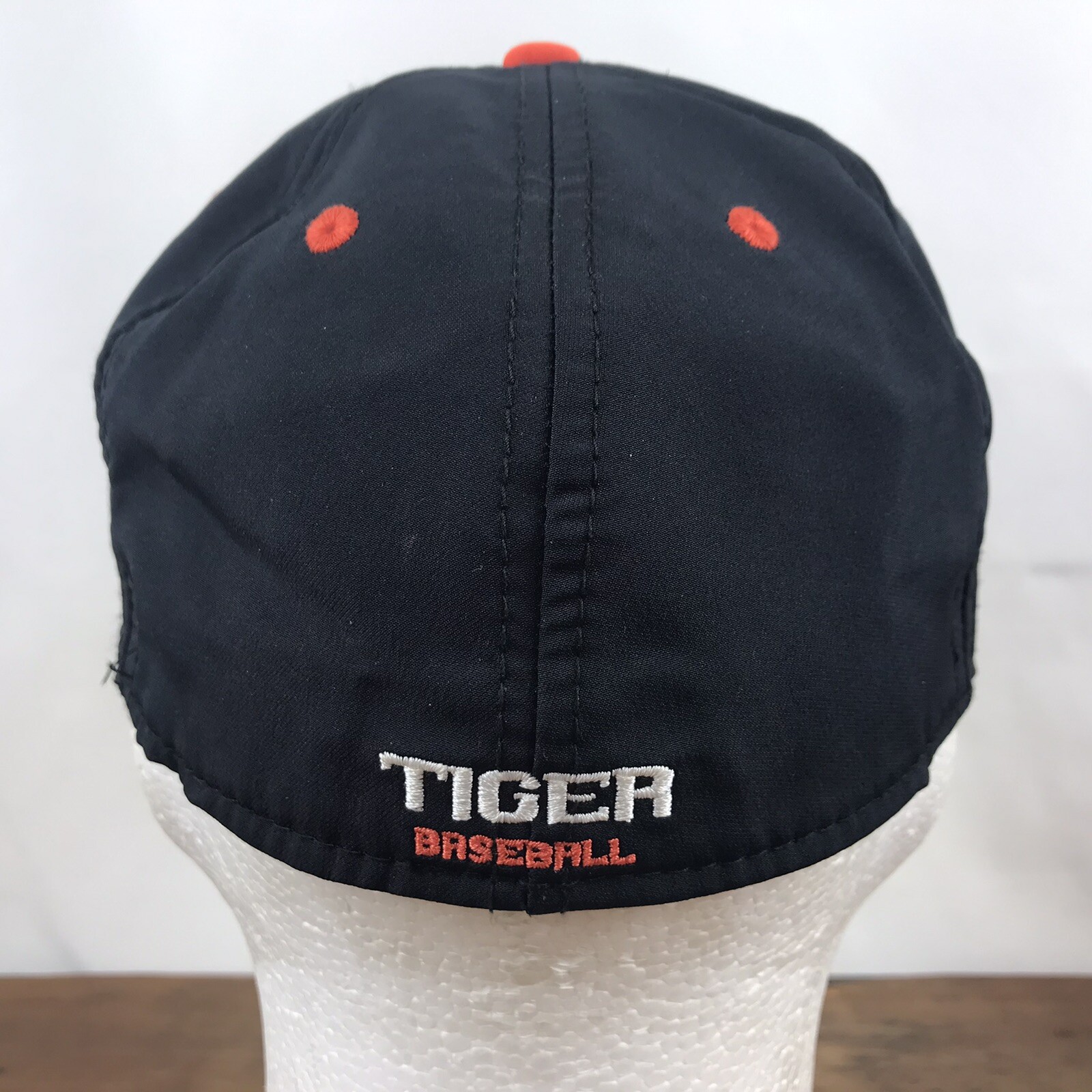Tiger Baseball Black Polyester A-Flex Cap Hat Med… - image 5