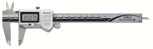 500-752-20-CAL Mitutoyo Coolant Proof Digital Caliper 6", no SPC, with CAL Cert