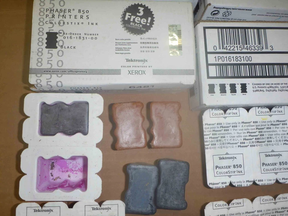 TEKTRONIX PHASER 850 Colorstix Printer Ink - mostly black - Image 2 of 3