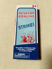 Greenbrier International Desktop Bowling Game Tabletop Plastic New In Box