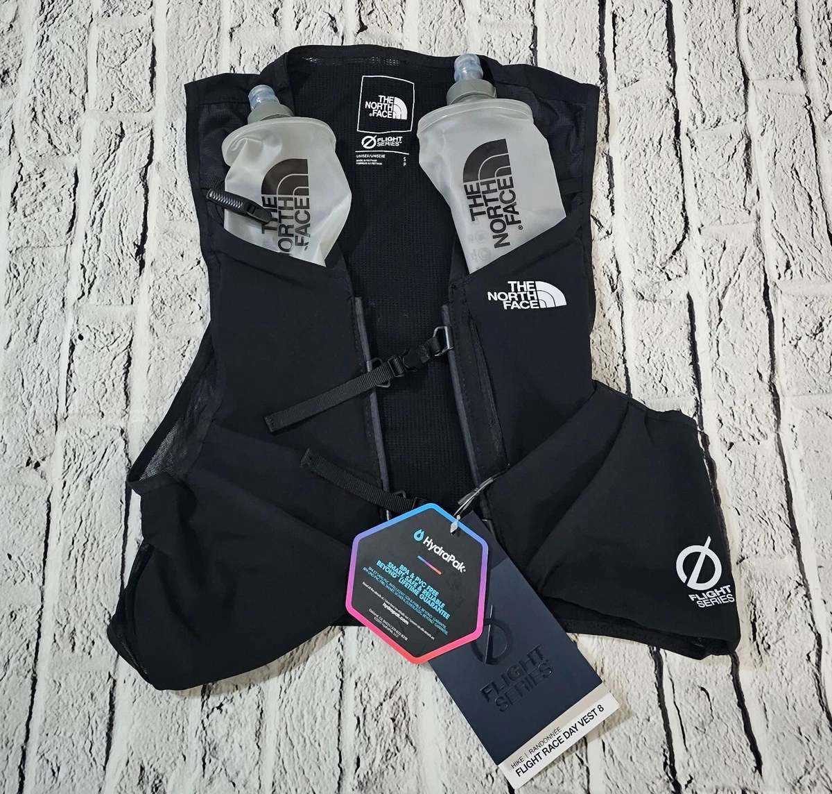 The North Face Flight Race Day Vest 8 Hydration Pack Black White