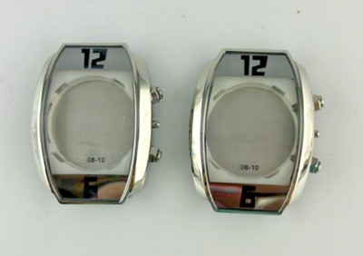 Pack 2 Uhrengehäuse gianmarco venturi chrono Herren 39mm Stahl No Uhrwerk Parts