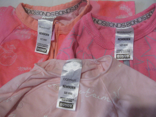 Bonds Baby Girl Newborn Bundle Clothes Wondersuits Socks Pants 0000 000 - Picture 3 of 9