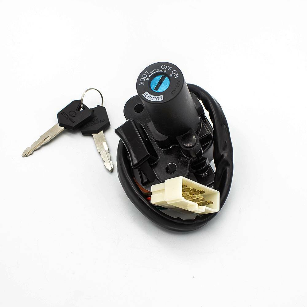 初期型Switch For KAWASAKI ZX9R 1998-2003 Ignition Switch 2Key 7 Wires &8